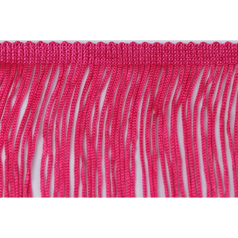 HEARTWISH Rose Pink Fringe Trim Lace Polyester Tassel 6in x 10yds DD12